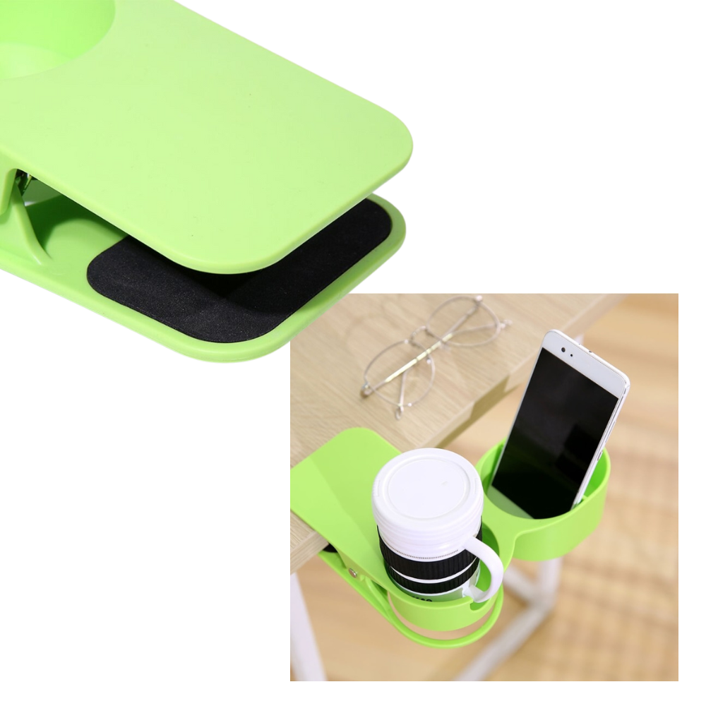 Porta-gobelet duplo Dynwave à clipser, accessório de cozinha para segurar copos e canecas de forma prática e segura.