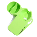 Porta-gobelet duplo da Dynwave, acessório de cozinha com clip, em acabamento verde, ideal para segurar copos de forma prática