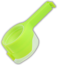 Clips para sacos alimentares com tampas Zavarea, pacote com 2, em verde, acessórios para armazenamento de alimentos.