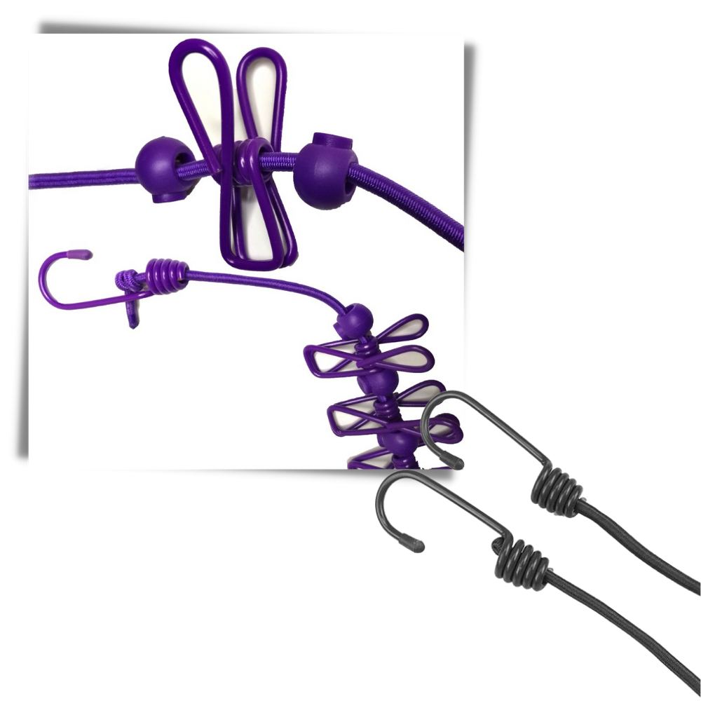 Varal de camping extensível Sodial de 4 metros, produto de blanchisserie durável para secar roupas ao ar livre.