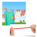 Corda de roupa de camping extensível Sodial de 4m, ideal para lavagem ao ar livre e secagem de roupas em atividades ao ar livre