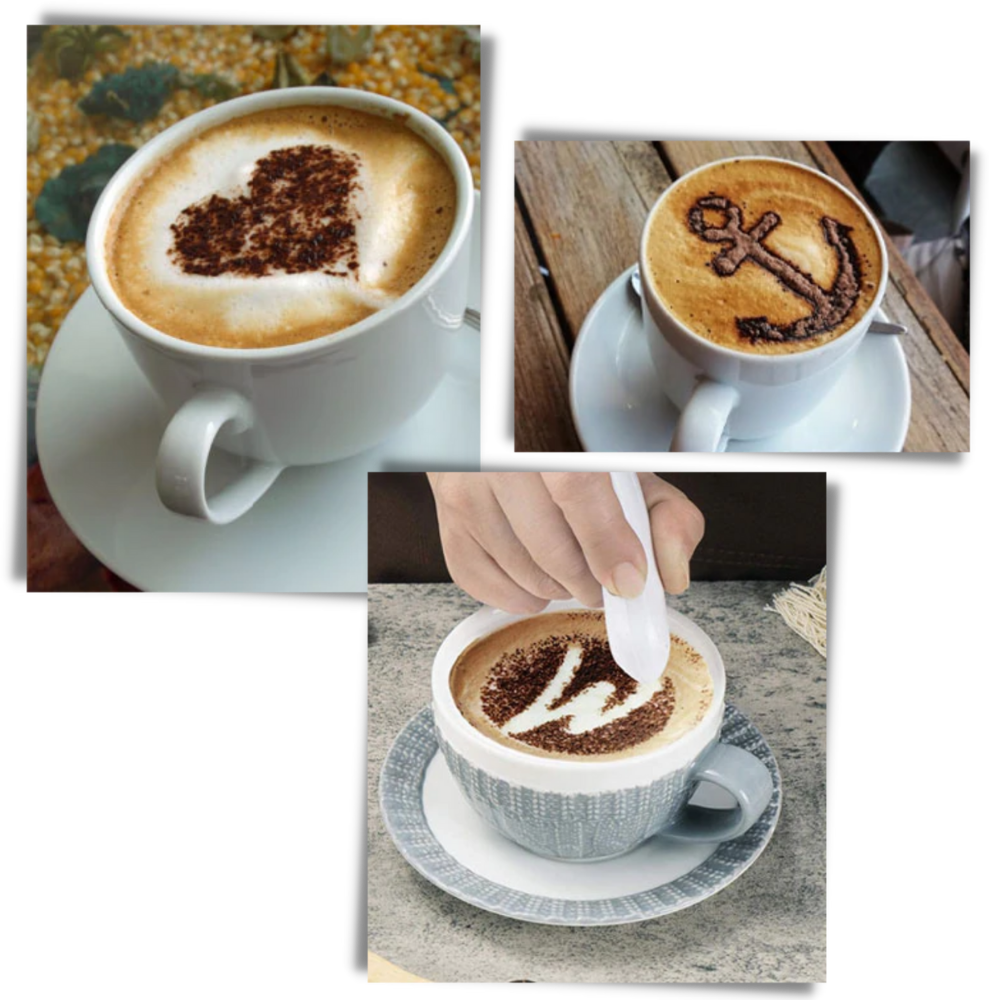 Caneta decorativa para café Daciye, acessório de pequeno eletrodoméstico para criar arte em bebidas.