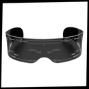 Óculos de sol East-Tamaki com luzes LED coloridas e lentes variadas, estilo moderno e divertido.