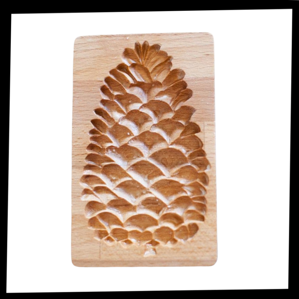 Moule de silicone para biscoitos em forma de madeira, material de cozinha e confeitaria, marca Eastjing, com moldes de diferentes formatos