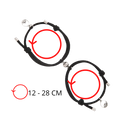 Conjunto de 2 pulseiras magnéticas para casais da Ladychenile, com design elegante e detalhes modernos.