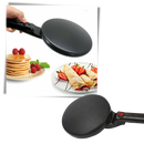 Panela elétrica antiaderente Nutrichef para fazer crepes, com superfície lisa e controle de temperatura, ideal para culinária e pâtisserie.