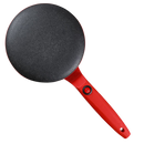 Crepière elétrica antiaderente Nutrichef, placa de cozimento para fazer crepes e panquecas, com superfície não grudante.