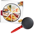 Crepeira elétrica antiaderente Nutrichef para preparo de panquecas e doces, com superfície de cozimento uniforme.