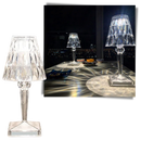 Lâmpada de mesa Diyoo em cristal acrílico com design moderno e elegante para decorar escritórios e ambientes internos.