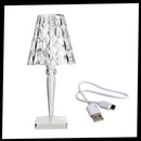 Lâmpada de mesa em cristal acrílico DIYOO, estilo elegante para iluminação de escritório ou decoração moderna.