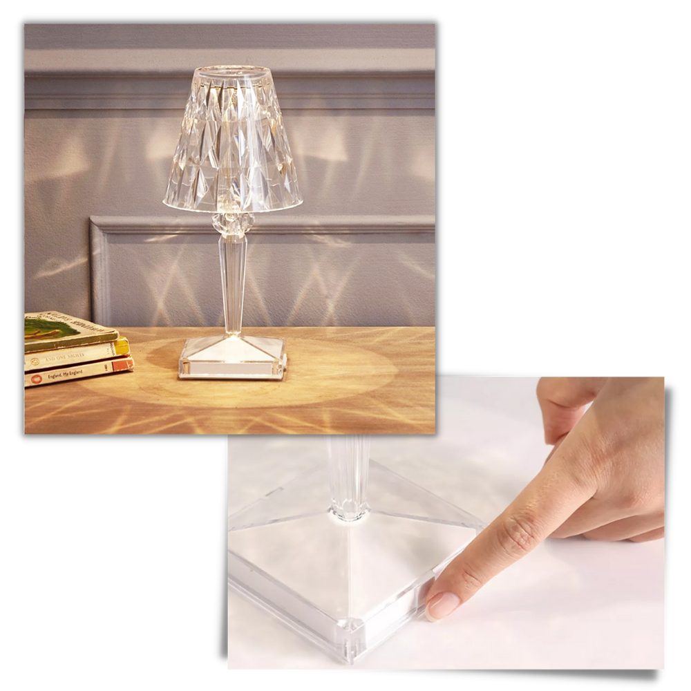 Lâmpada de escritório em cristal acrílico Diyoo, com design moderno e iluminação elegante para ambientes de trabalho.