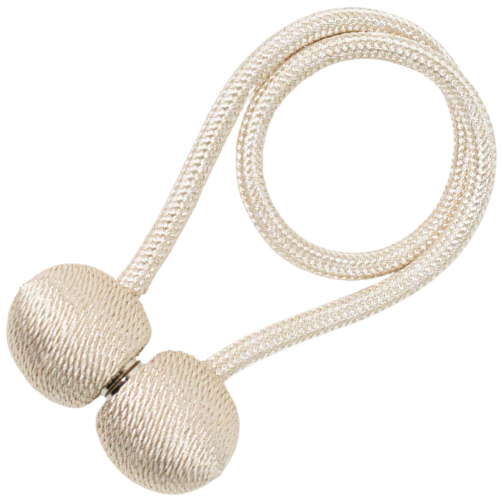 Conjunto de 2 presilhas magnéticas para cortinas Aetomce na cor bege, acessórios para tratamento de janelas.