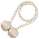 Conjunto de 2 presilhas magnéticas para cortinas Aetomce na cor bege, acessórios para tratamento de janelas.