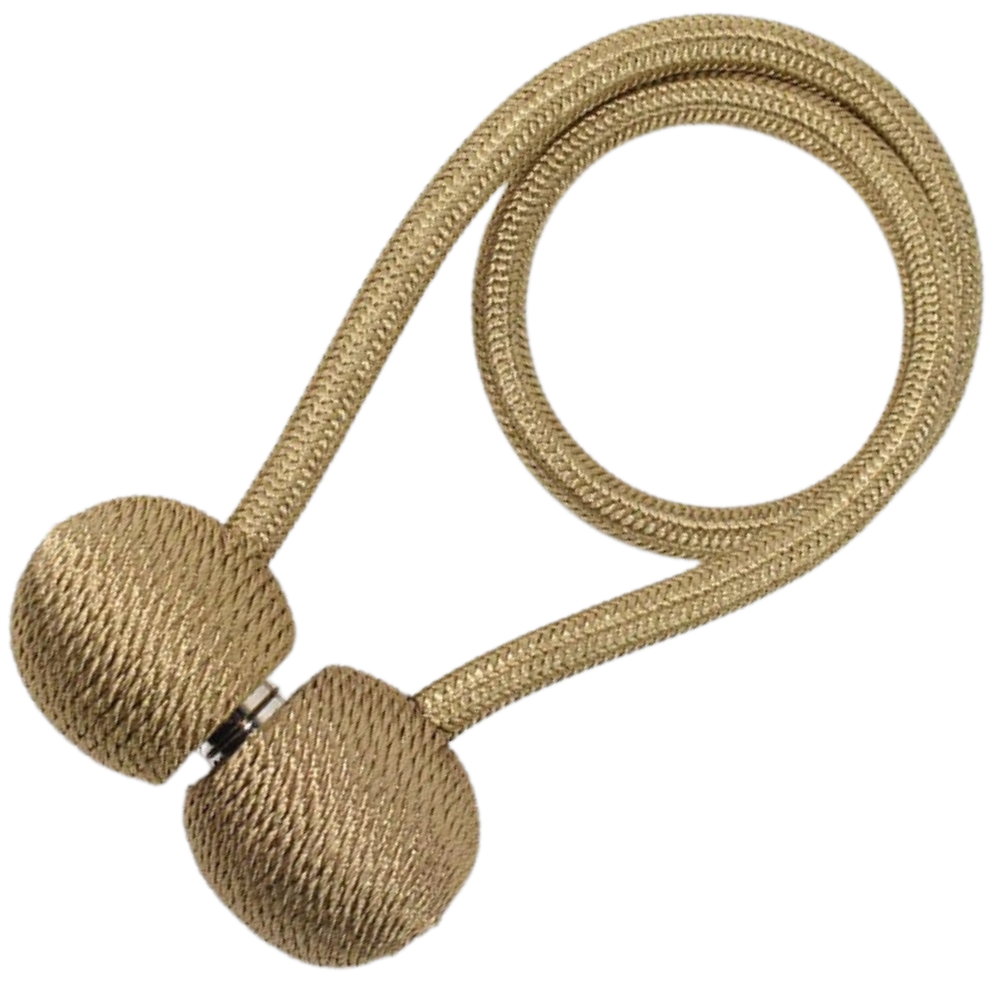 Conjunto de 2 clipes magnéticos para cortinas Aetomce, acessórios para tratamento de janelas, na cor café.
