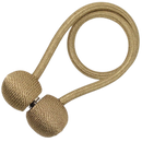 Conjunto de 2 clipes magnéticos para cortinas Aetomce, acessórios para tratamento de janelas, na cor café.