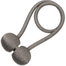 Conjunto de 2 ganchos magnéticos para cortinas Aetomce em cinza escuro, acessórios para tratamento de janelas.