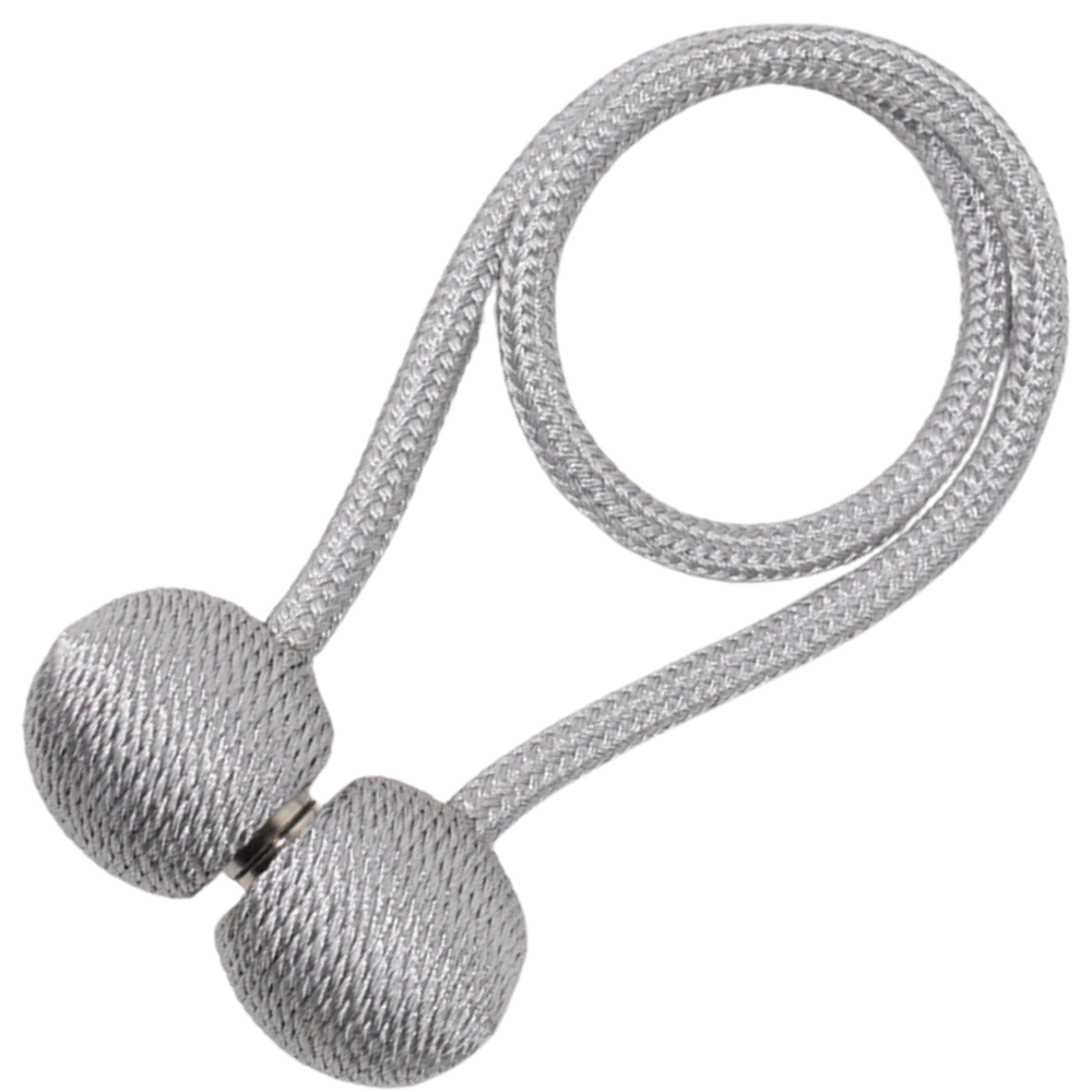 Conjunto de 2 presilhas magnéticas cinza para cortinas, acessórios para tratamento de janelas, marca Aetomce.