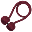 Conjunto de 2 presilhas magnéticas para cortinas da Aetomce, acessórios para tratamento de janelas, em cor vinho.