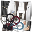 Conjunto de 2 ganchos magnéticos Aetomce para cortinas, acessórios para tratamento de janelas, práticos e discretos.