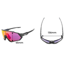 Óculos de sol polarizados para ciclismo, armação leve e lentes escuras, ideal para proteção durante passeios de bicicleta.