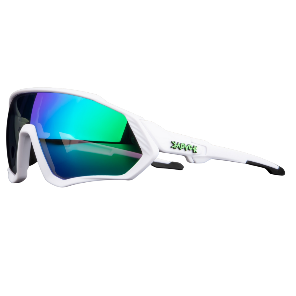 Óculos de sol polares para ciclismo da marca genérica, lentes espelhadas e armação resistente, ideal para esportes ao ar livre.