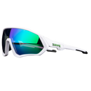 Óculos de sol polares para ciclismo da marca genérica, lentes espelhadas e armação resistente, ideal para esportes ao ar livre.