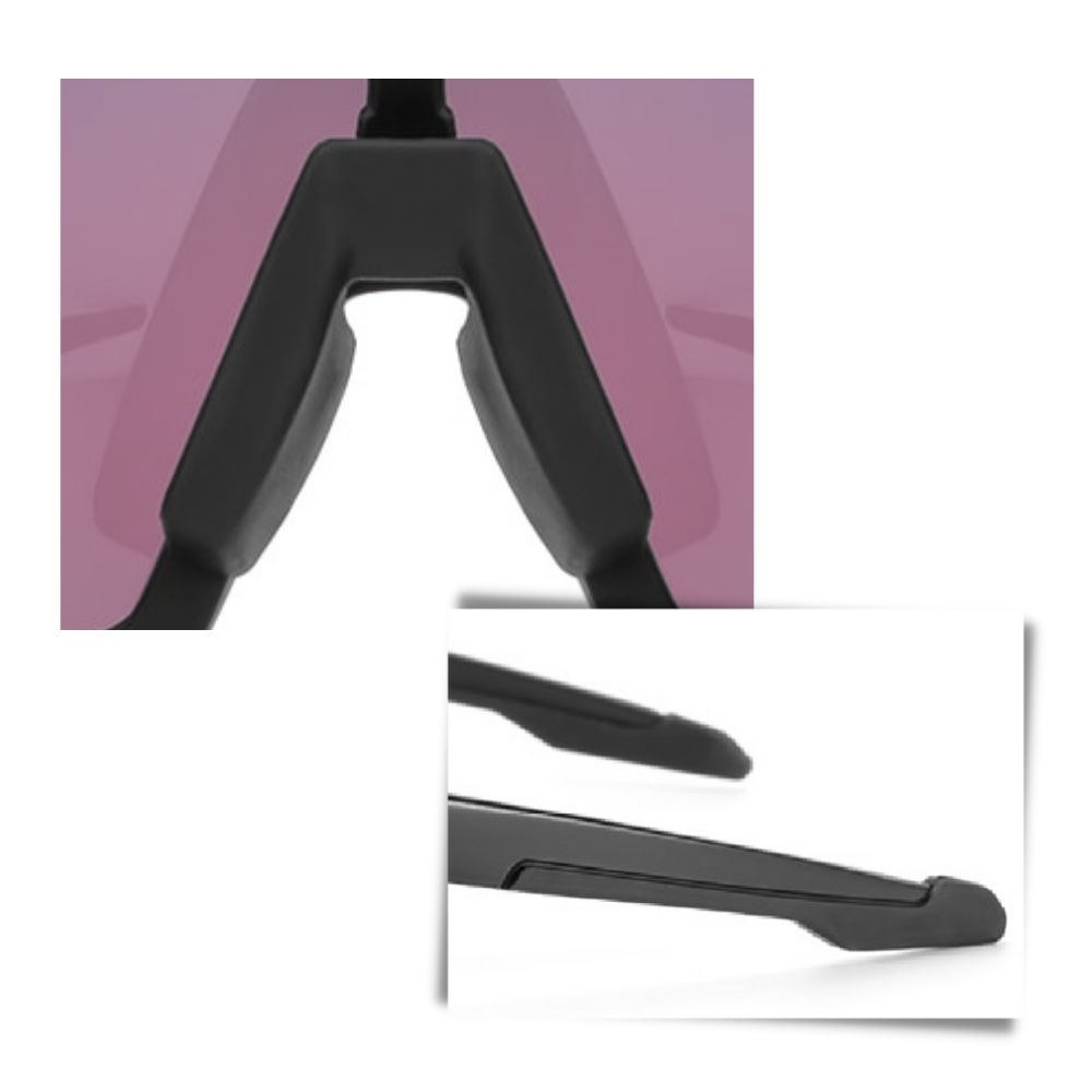 Óculos de sol polarizados para ciclismo, marca genérica, com armação resistente e lentes que reduzem o brilho.