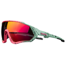 Óculos de sol polarizados para ciclismo da marca Genérica, armação leve e lentes espelhadas, ideal para prática ao ar livre.