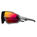 Óculos de sol polarizados para ciclismo da marca genérica, com armação leve e lentes refletivas.