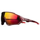 Óculos de sol polarizados para ciclismo da marca genérica, com armação esportiva e lentes ajustadas para proteção solar.