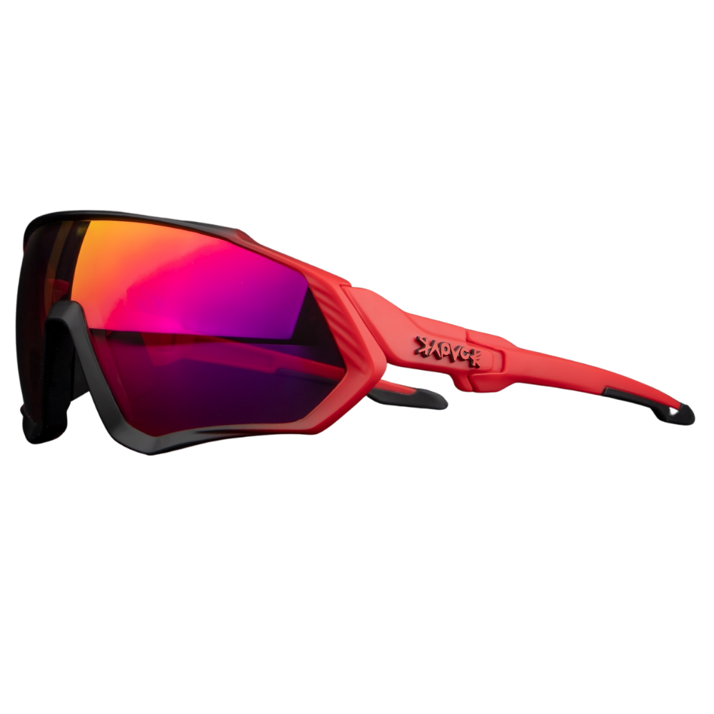 Óculos de sol polarizados para ciclismo da marca Genérica, armação moderna e lentes espelhadas para proteção e estilo.