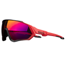 Óculos de sol polarizados para ciclismo da marca Genérica, armação moderna e lentes espelhadas para proteção e estilo.
