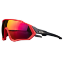 Óculos de sol polarizados para ciclismo da marca genérica, com armação esportiva e lentes espelhadas.