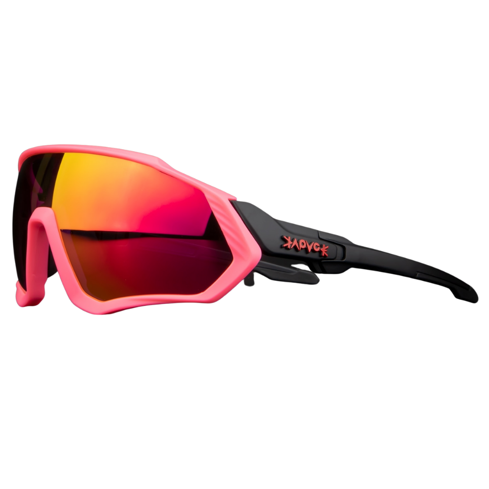 Óculos de sol polarizados para ciclismo da marca genérica, com armação leve e lentes escuras.
