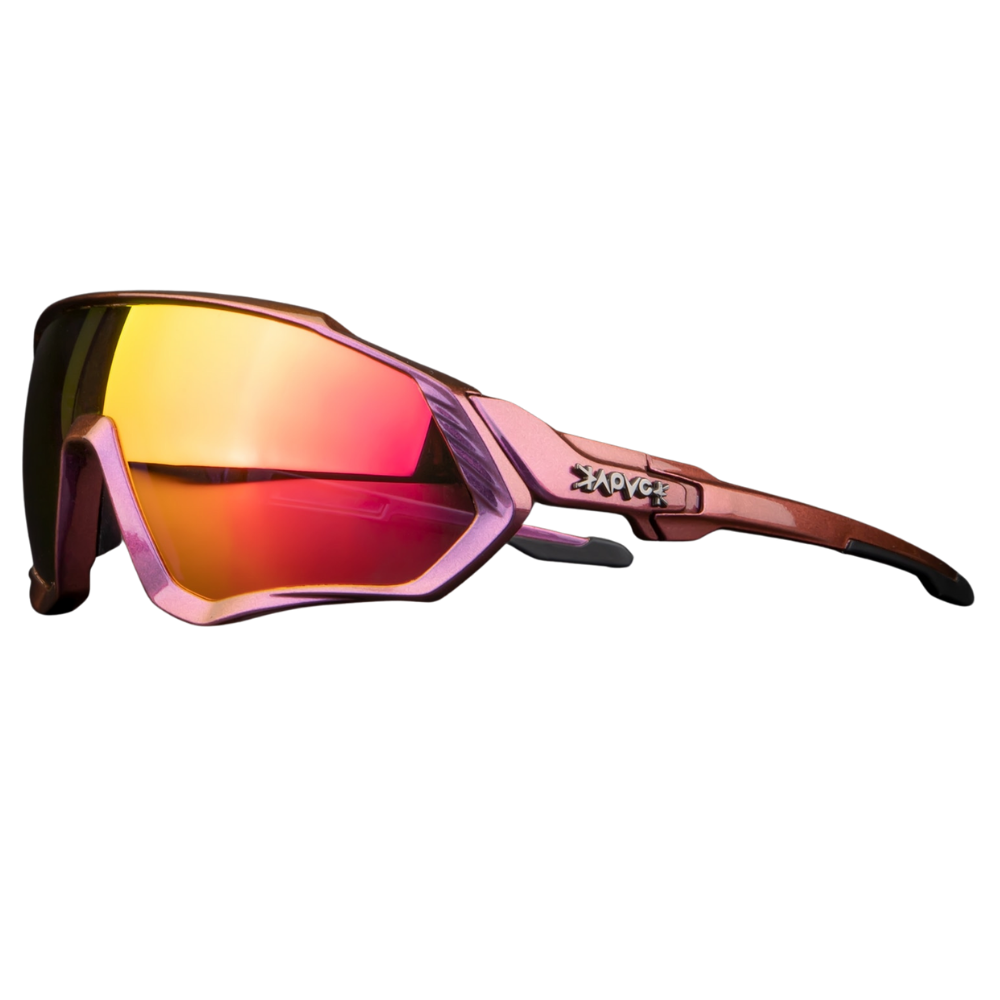 Óculos de sol polarizados para ciclismo da marca genérica, com armação esportiva e lentes refletivas.