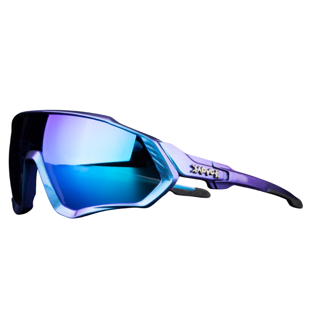 Óculos de sol polarizados para ciclismo da marca genérica, armação esportiva e lentes que reduzem o brilho.