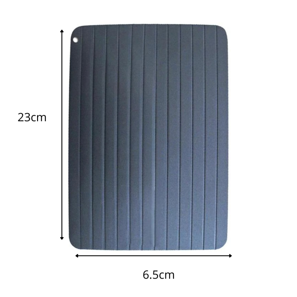Bac de décongélation alimentaire Belleviee, ustensile de cuisine en plastique, dimensions 230x165 mm, pour décongeler rapidement.