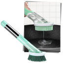 Escova de louça Tina&Tony com dispenser de sabão, design único para limpeza doméstica eficiente e prática