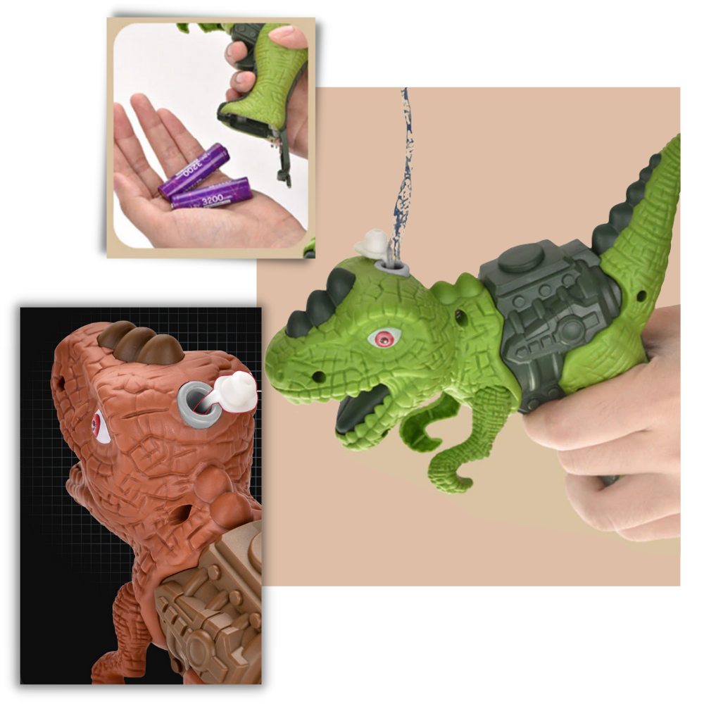 Figurine de dinossauro Sesaver, pistolet dinossauro que solta fogo, parte de brinquedos e figurines.