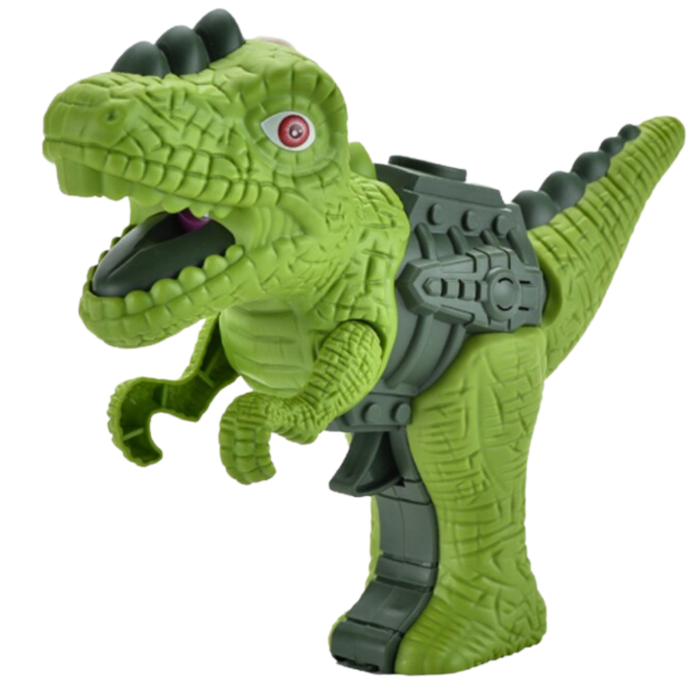 Figura de dinossauro de brinquedo Sesaver, pistolet de fogo, brinquedo de ação verde, para colecionadores e diversão.