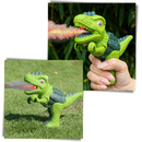 Figurina de dinossauro com lança de fogo, brinquedo de coleção Sesaver, parte de coffret de figuras de dinossauros.