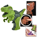 Figura de dinossauro de brinquedo da Sesaver, pistolet com efeito de fogo, parte de coffret de figuras de dinossauros.