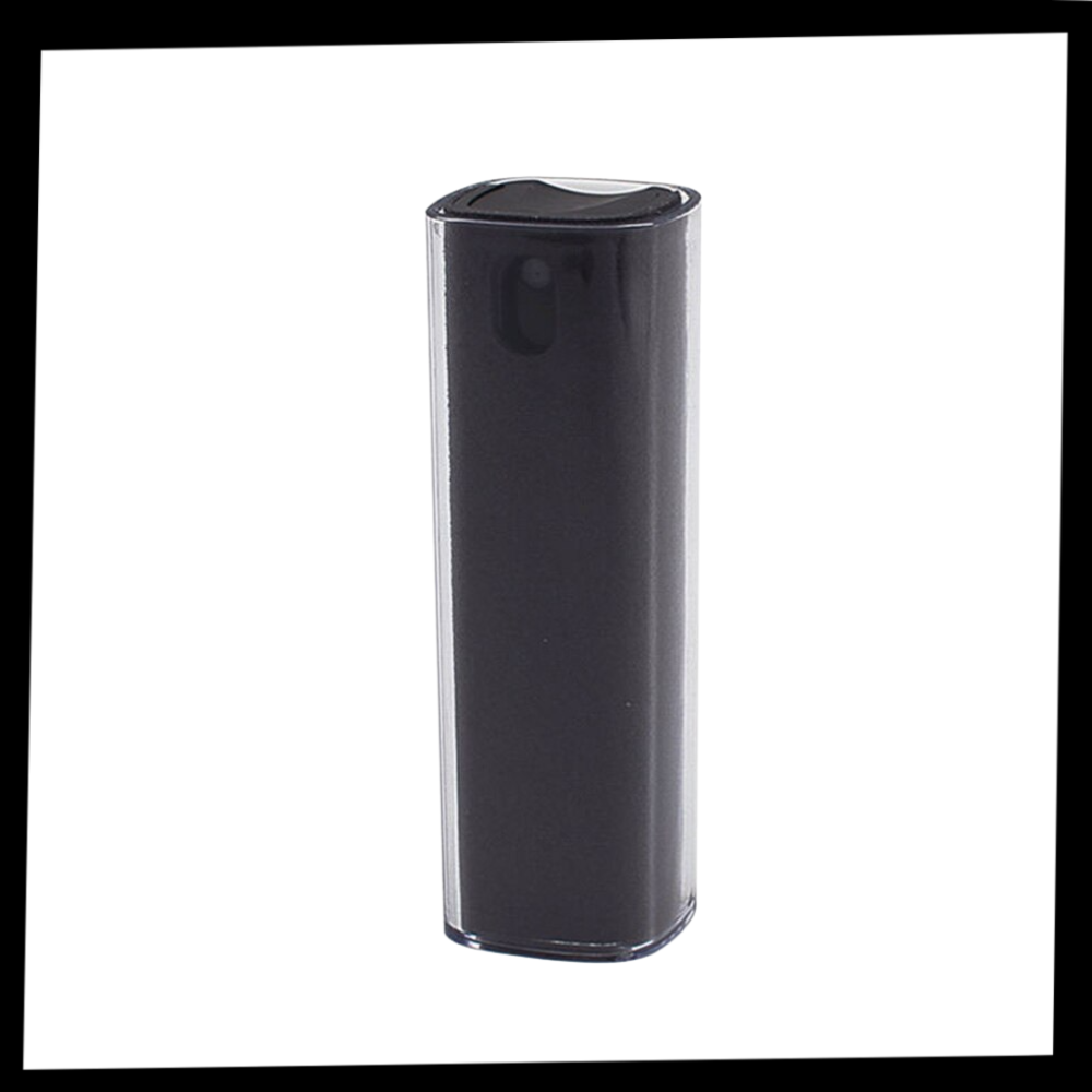 Produto de limpeza 2-em-1 para telas de telefone Enquiret, com spray e pano para limpeza eficiente de telas de smartphones.