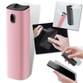 Spray de limpeza 2 em 1 para tela de telefone Enquiret, com frasco e pano de microfibra para manutenção de dispositivos móveis