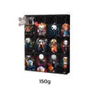 Bonecas de coleção de Halloween Wjkb, coffret com figuras temáticas assustadoras para crianças, detalhes coloridos e expressivos.