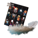 Bonecas de Halloween colecionáveis Wjkb, conjunto de figuras leves e portáteis para crianças.