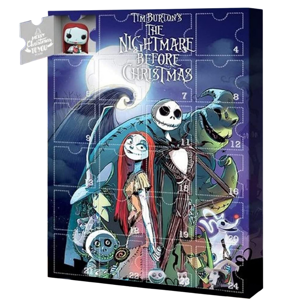Bonecas de coleção de Halloween para crianças, cofres e figuras da marca Wjkb, com tema de pesadelo assustador.
