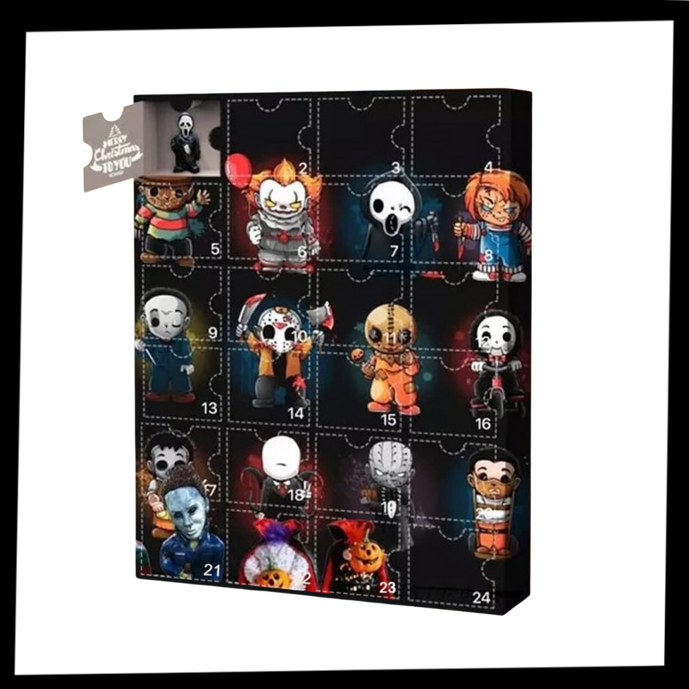 Conjunto de bonecas de Halloween colecionáveis Wjkb, figuras e caixas decorativas para crianças.