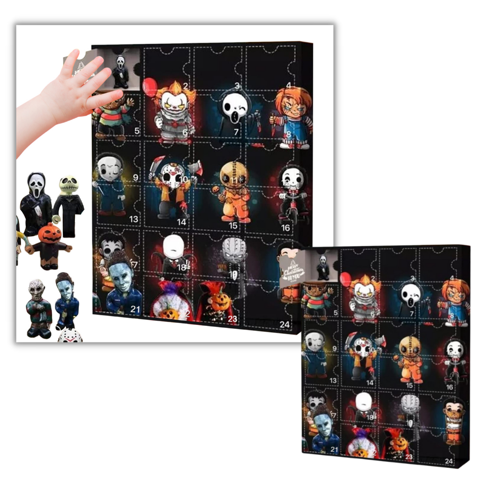 Bonecas de Halloween da coleção Wjkb, conjunto de figuras e bonecas assustadoras para crianças em embalagem segura.