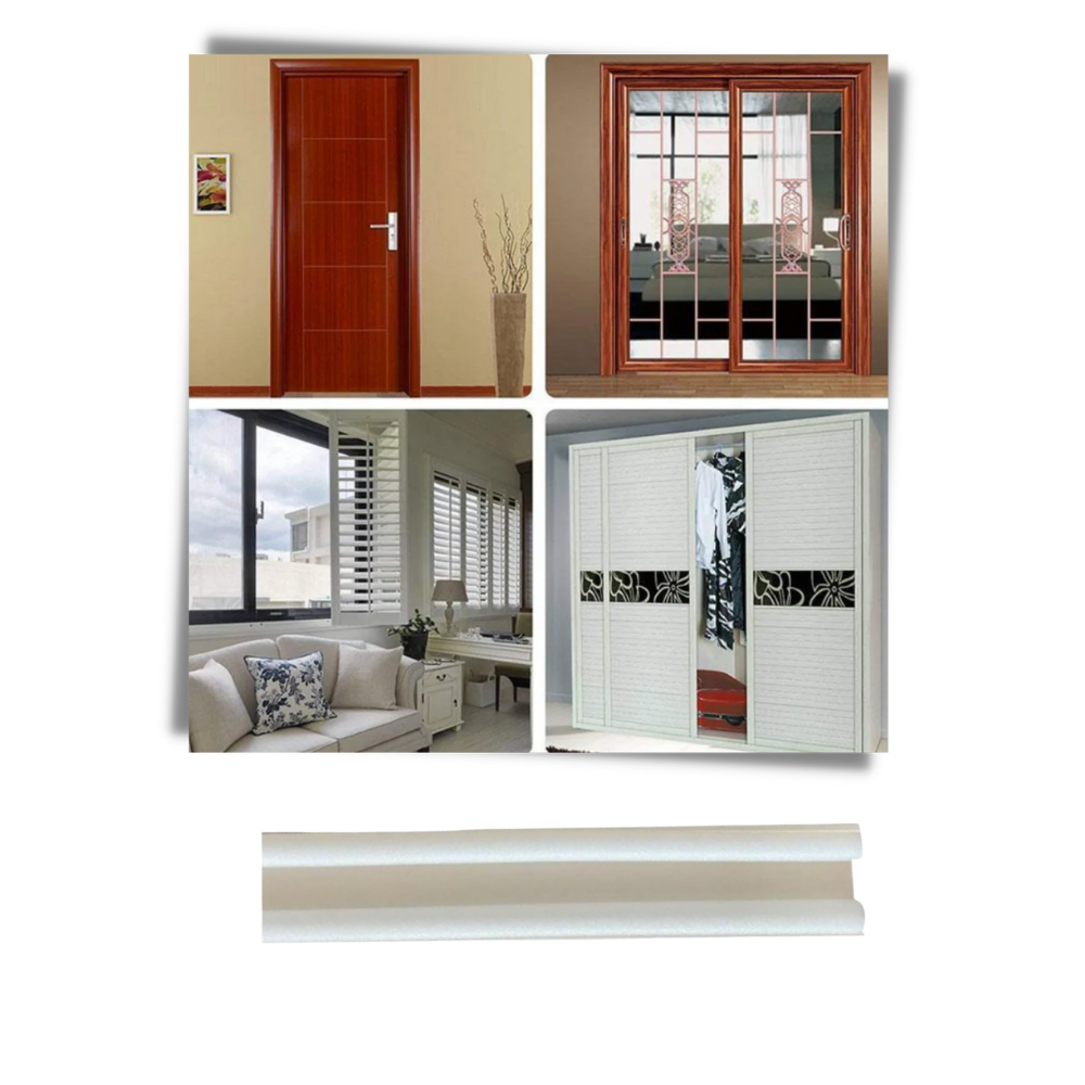 Vedação de porta isolante Ywlanda com material flexível para vedação eficaz e redução de ruídos em produtos de limpeza.